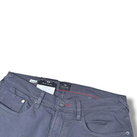 NWT Paul Smith Men’s Tapered Fit Jeans 31Rx31 Gray Trousers Stretch Cotton $300 - Picture 4 of 14